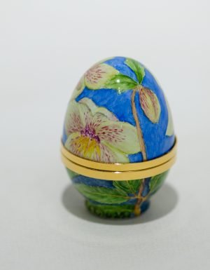 Hellebore - Elliot Hall Enamels 1/1 Miniature Egg