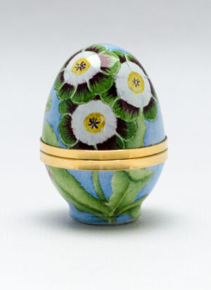 Auricula - Elliot Hall Enamels 1/1 Miniature Egg