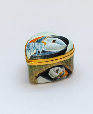 2014 Annual Fusion Collectors Club Heart Shaped box - Artist Proof - Puffin Playtime