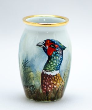 Pheasant & Black Labrador - Elliot Hall Enamels 1/1